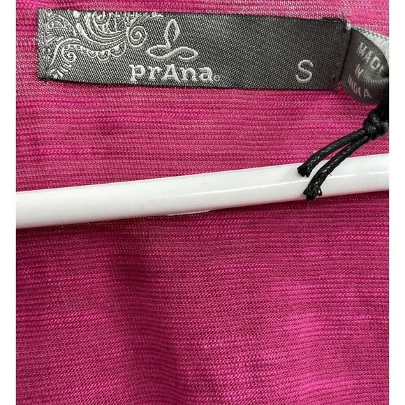Prana Ocupas Popover Shirt Size Small Orchid Bloom Pink Top New - Picture 8 of 9